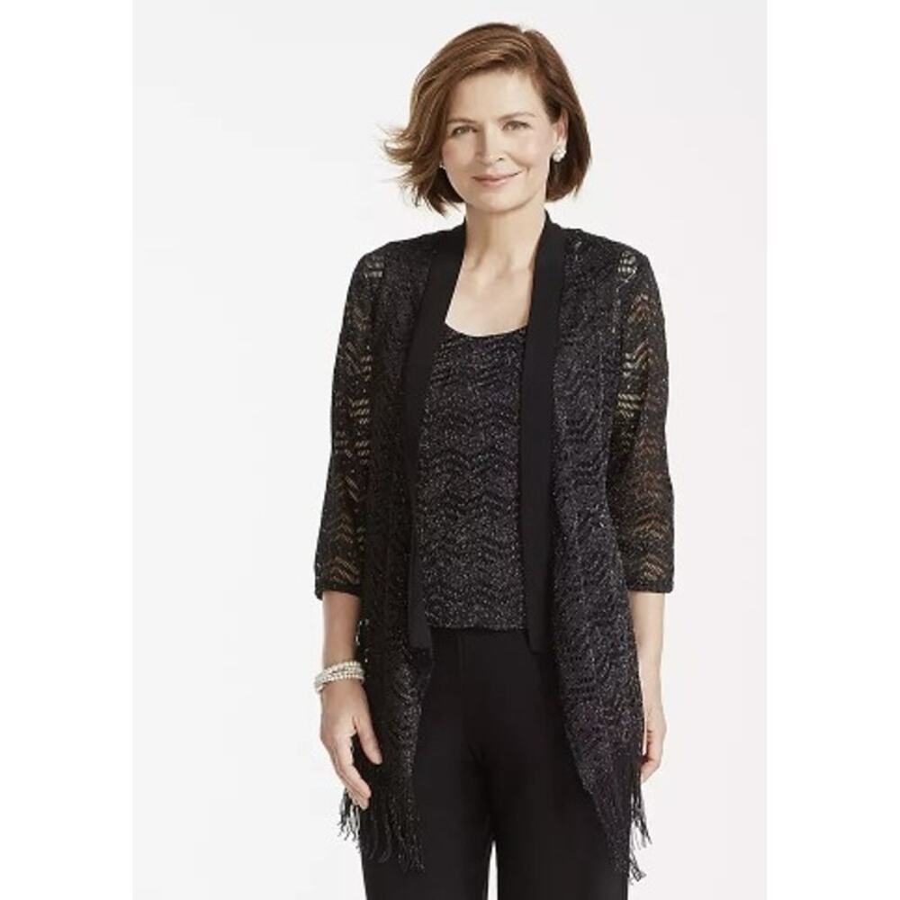 R&M Richards Xl Open Front 3/4 Sleeve Open Front … - image 3